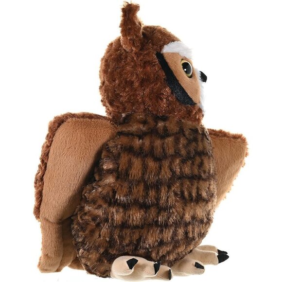 12 Inches Great  Horned Owl Plush Stuffed Animal Toy for Kids - Picture 7 of 7